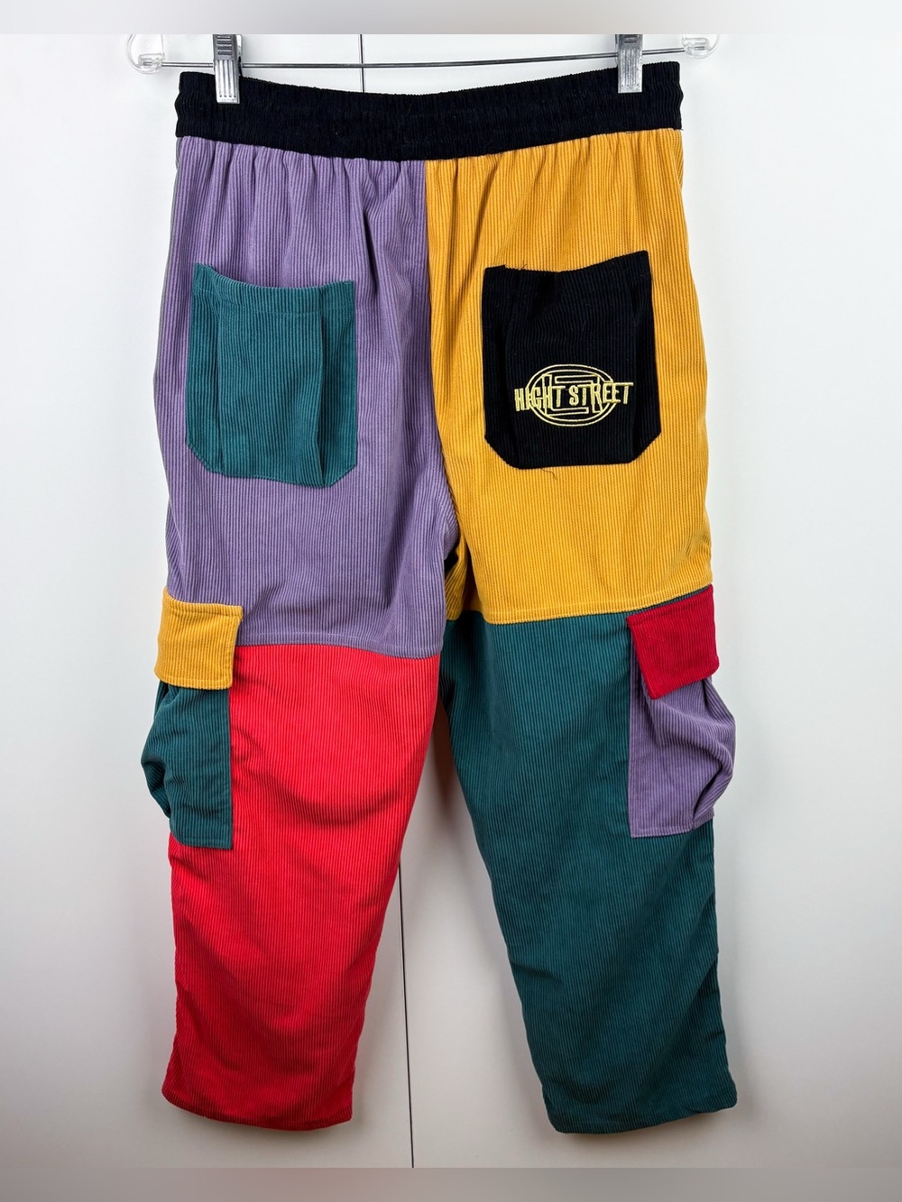 Aelfric Eden Back to 90s Patchwork Color Block Corduroy Pants Medium Retro Skate - Picture 8 of 10
